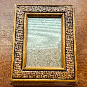 Woven Pattern Brown Photo FrameBox
